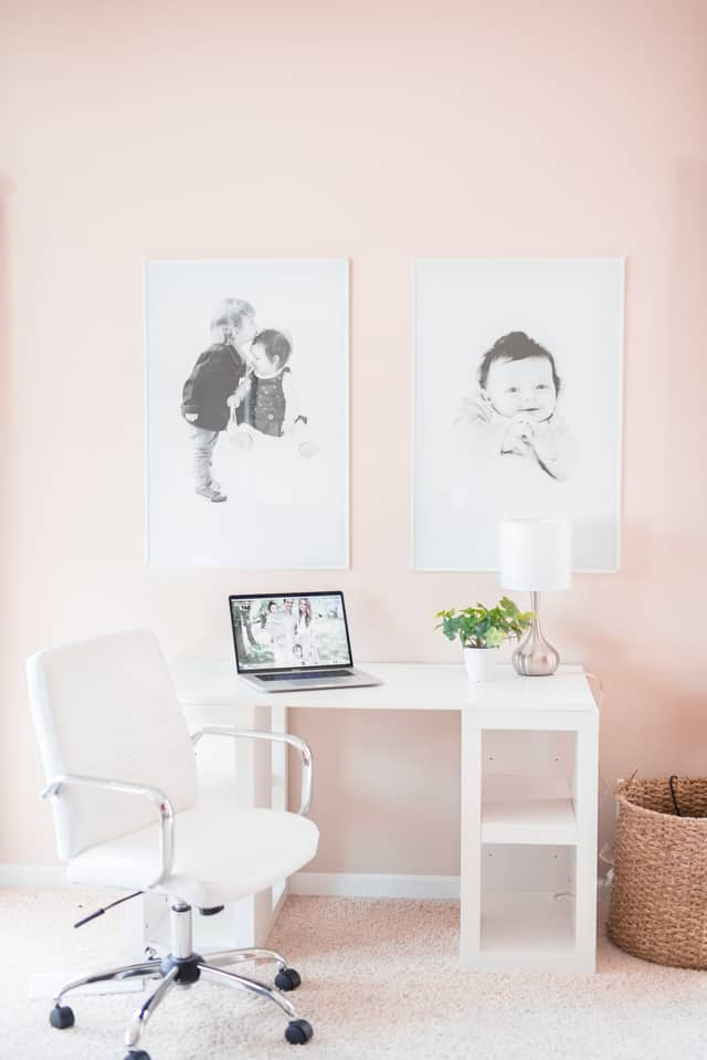 Family photo wall simple gallery wall idea