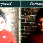 overexposed photo compared to underexposed photo