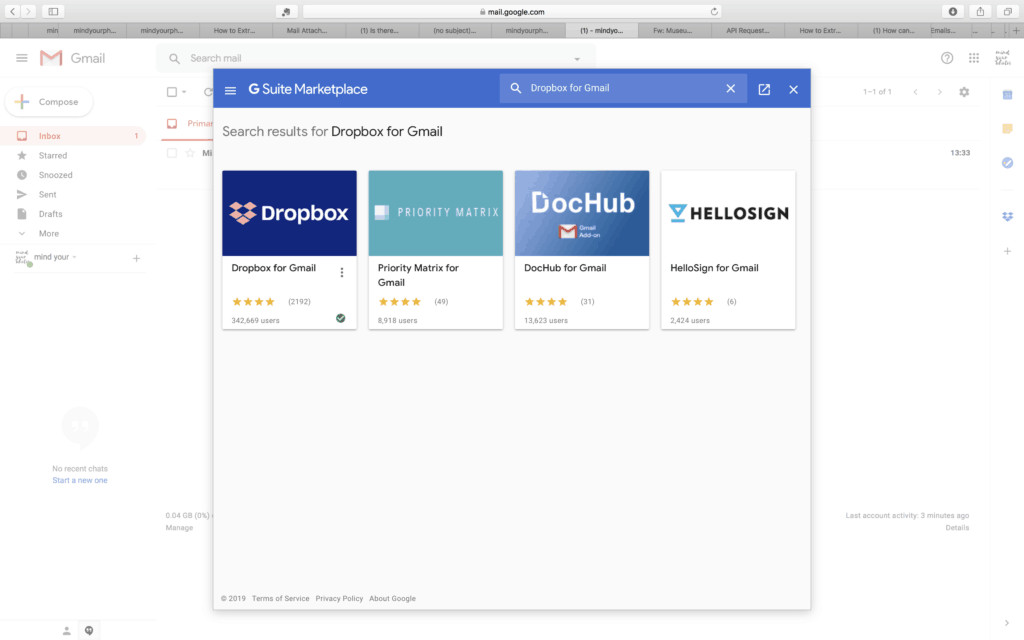 Dropbox Icon Integration