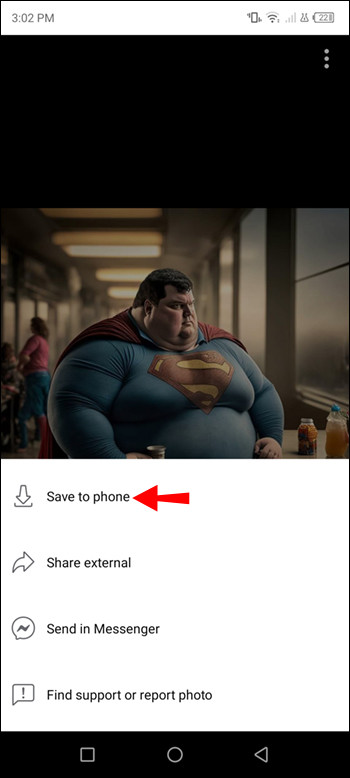 Save to phone option