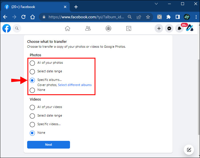 Select date range