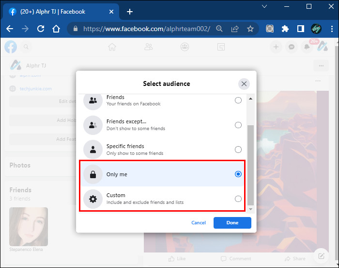 The &quot;Custom&quot; button