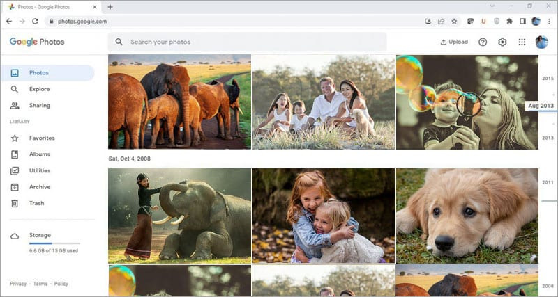 Restore From Google Photos