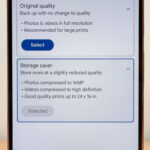 google photos backup storage saver photo video quality