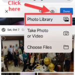 Google Photos Upload Button