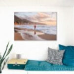 Metal Print hanging on wall, showcasing a frameless and sleek display enhancing the modern aesthetic