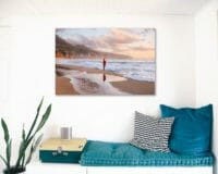 Metal Print hanging on wall, showcasing a frameless and sleek display enhancing the modern aesthetic