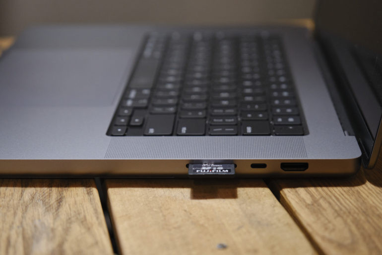 MacBook Pro with card reader