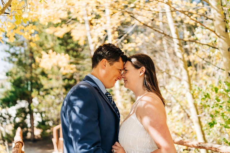 Couple Posing During An Engagement Photo Shoot