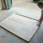 Assembling a Large Photo Frame with a Nail Gun