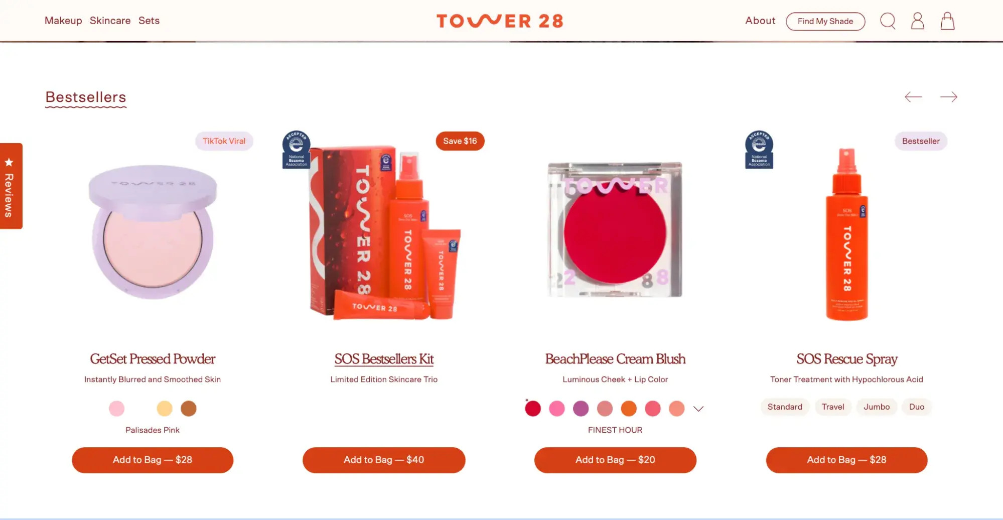 Image link example from Tower28 website