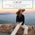 Examples of photos with white borders, collages, and custom backgrounds