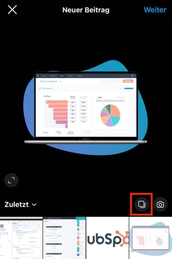 How to post multiple images on Instagram using the carousel feature