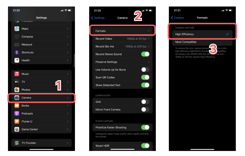 How to reduce the size of your photos on iPhone by changing the camera