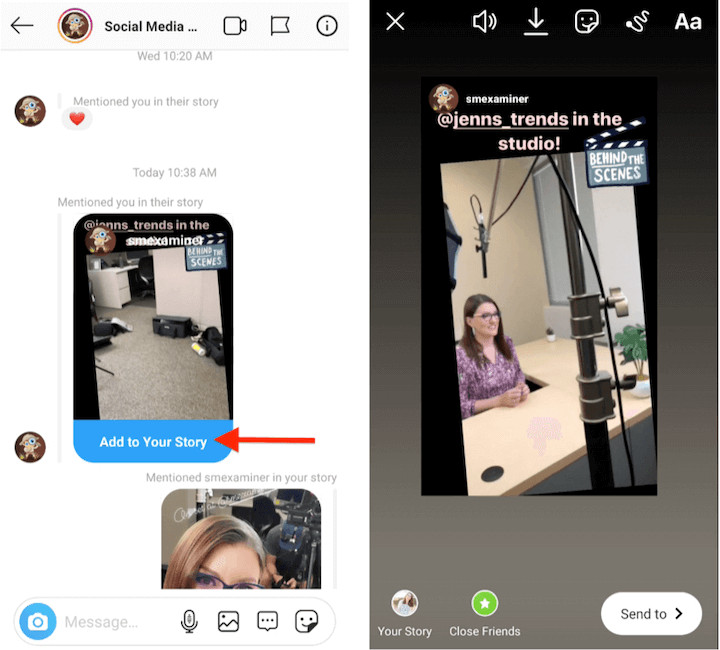 how to repost instagram story you