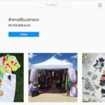 Instagram hashtag example with text "Hashtags on Instagram are keywords that are added to posts using the # symbol followed by a keyword."