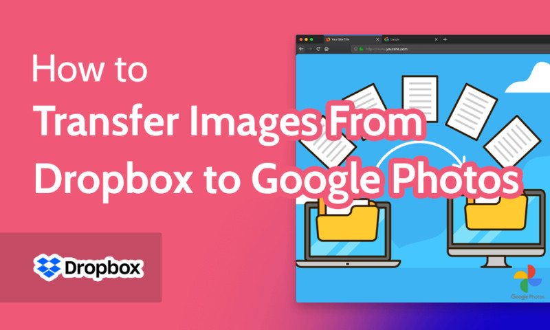 Dropbox to Google Photos transfer interface
