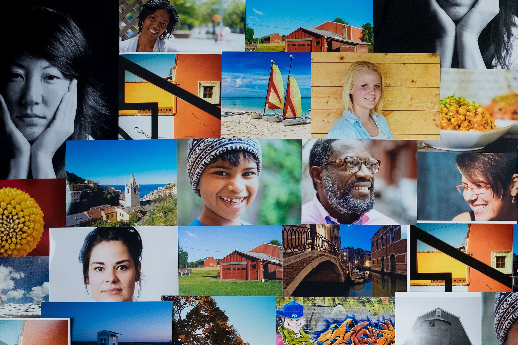 A collage of photographs.