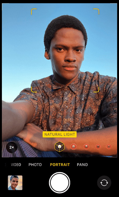 Adjusting camera angles and head position for balanced portraits