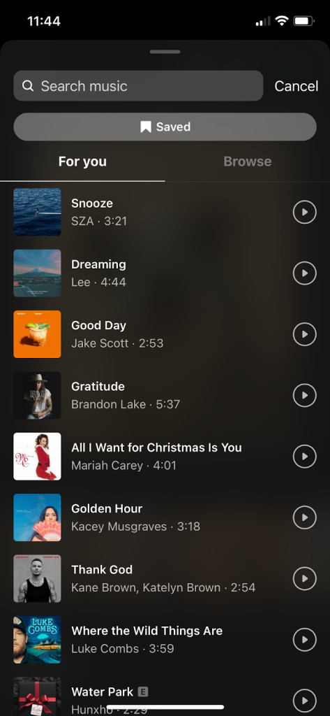 Adding Music to Instagram Post