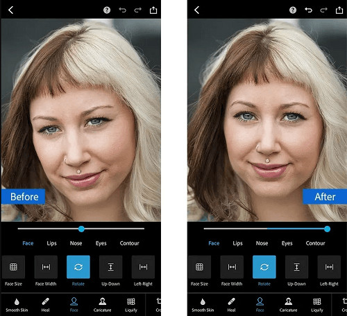 Taking balanced selfies using Instagram filters and settings