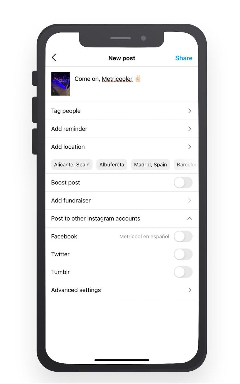 how to upload photos to instagram app