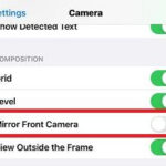 Mirror Front Camera Setting on iPhone