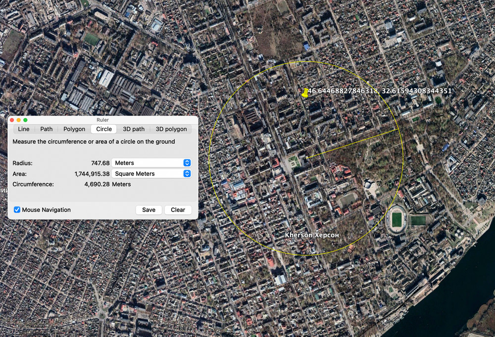 Screenshot from Google Maps.