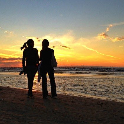 Example of a sunset photo edited on iPhone, showing vibrant and realistic colors