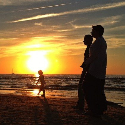 Sunset captured and edited on iPhone, showing vibrant colors and balanced exposure