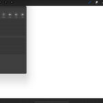 Inserting a photo into Procreate using the Actions menu for line art conversion.