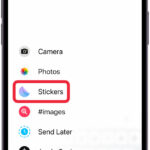 I like to open the Messages app, create a new message, tap the plus icon, and select Stickers.