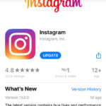 Update Instagram App on the App Store