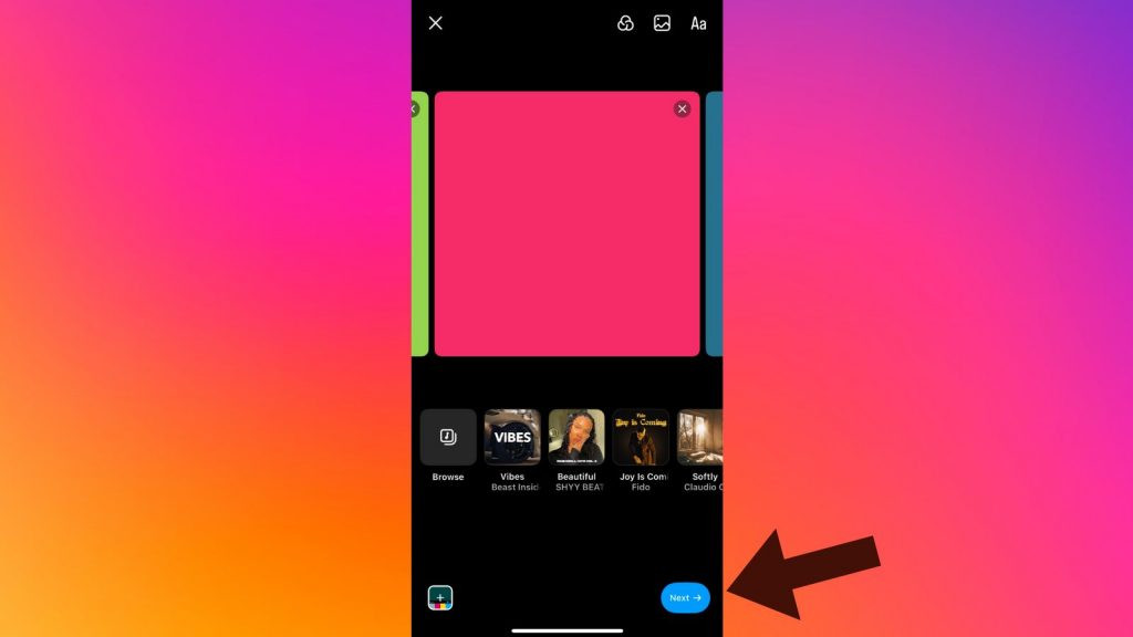 Review your Instagram carousel