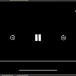 iPhone AirPlay button during video playback