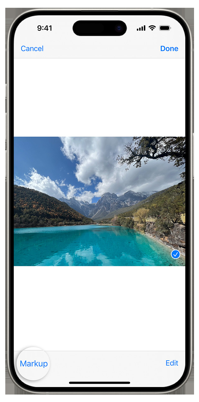 Add text to photos in iMessage using Markup feature for visual communication, enhancing message context and engagement
