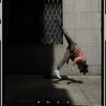 iPhone camera app with Live Photos enabled, showing the Live Photos icon highlighted.