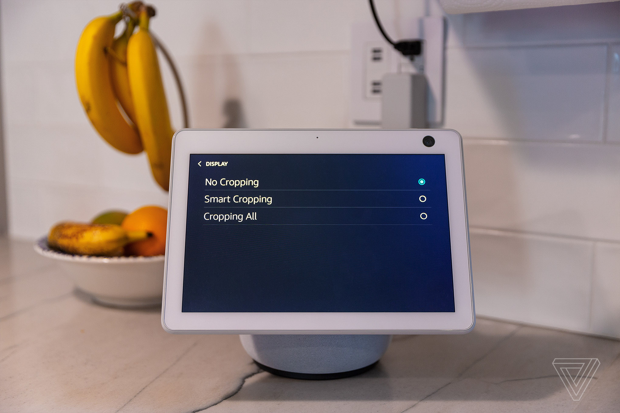 You have some choices in the way images are displayed on the Echo Show, including whether they are cropped or not.