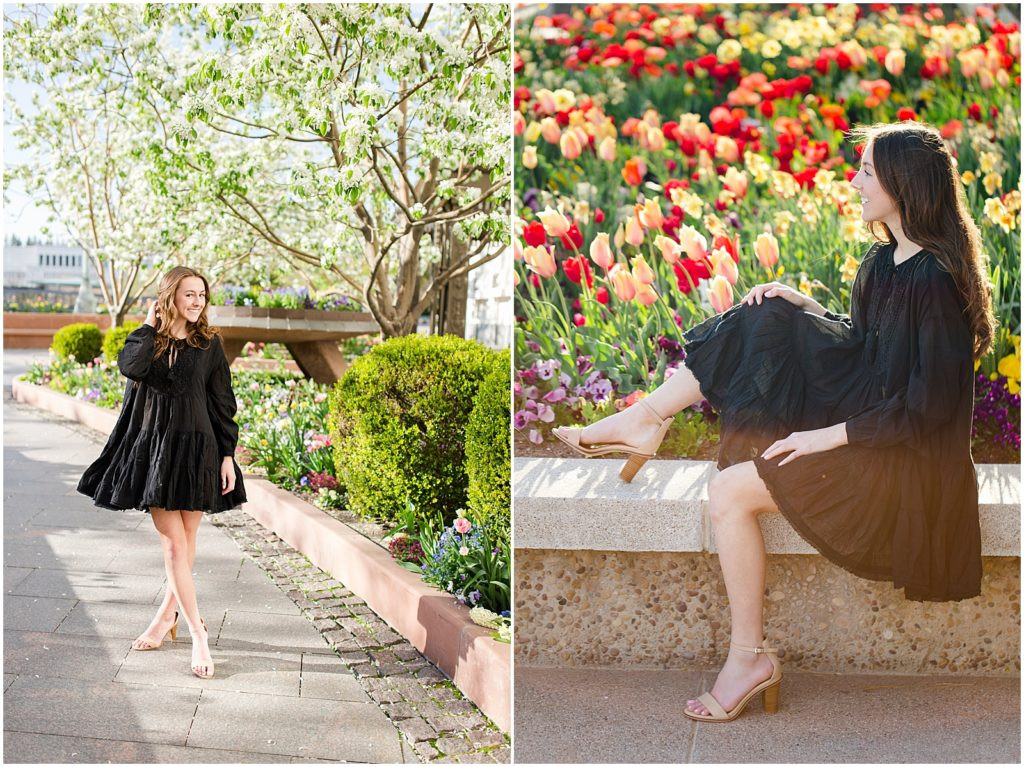 Spring Senior Photos: at the Salt Lake Temple