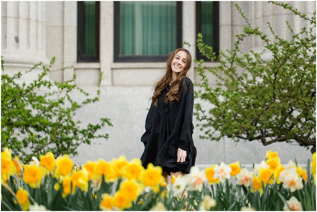 Senior Photos: at the Salt Lake Temple