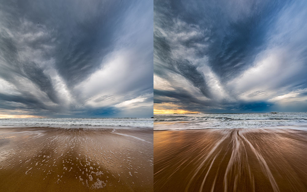 Comparison of long exposures