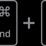 Close-up of someone using Command+X shortcut