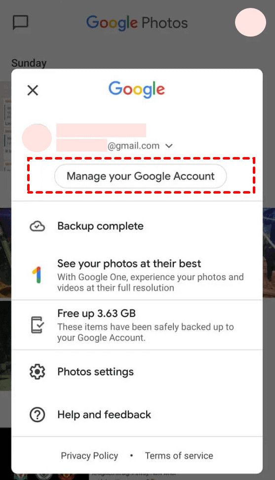Manage your Google Account