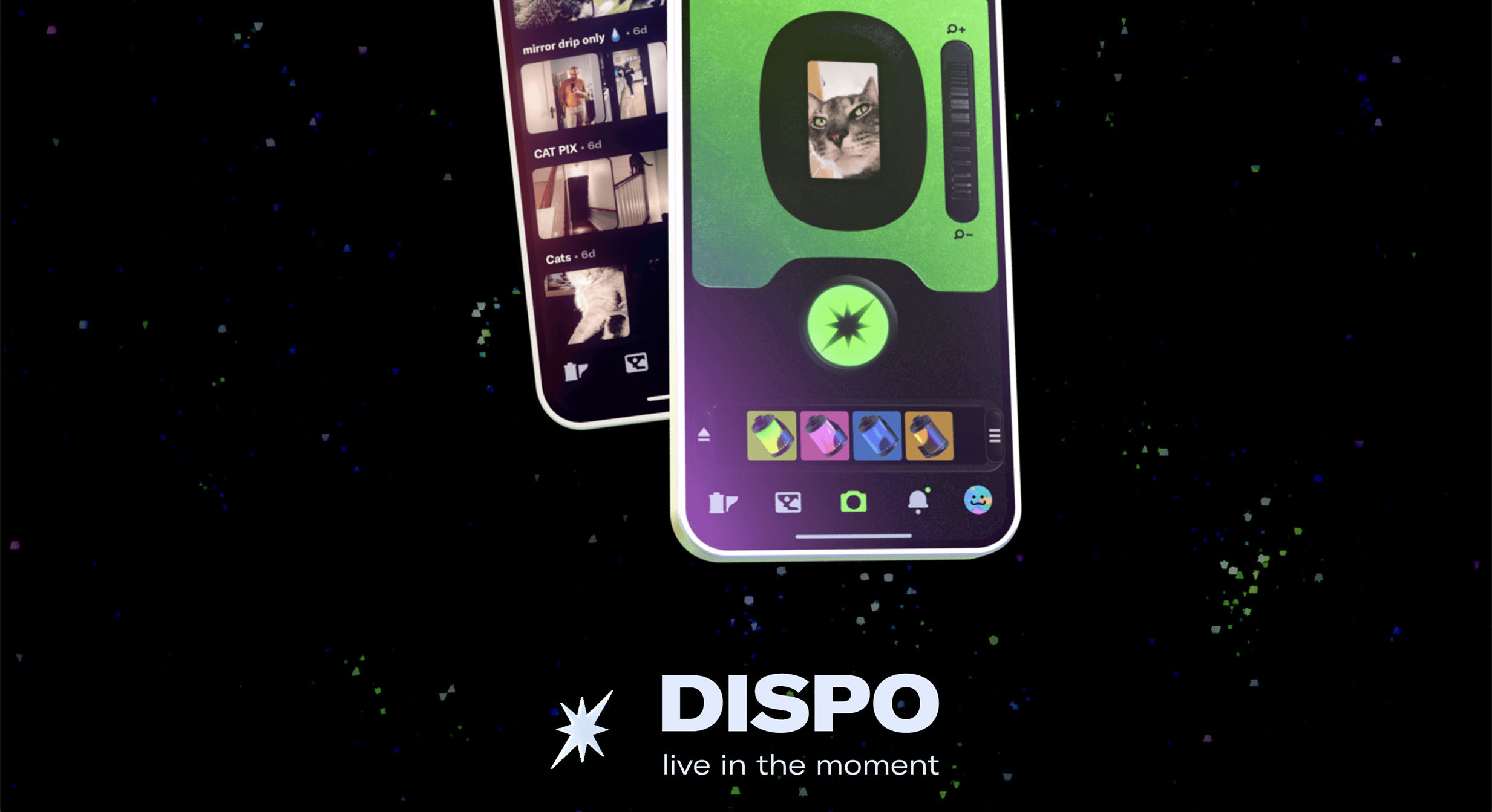 Using a disposable camera app on an iPhone to simulate film photography