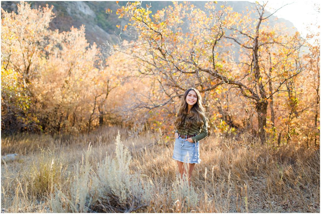 Fall Senior Portraits: Millcreek Canyon, Utah