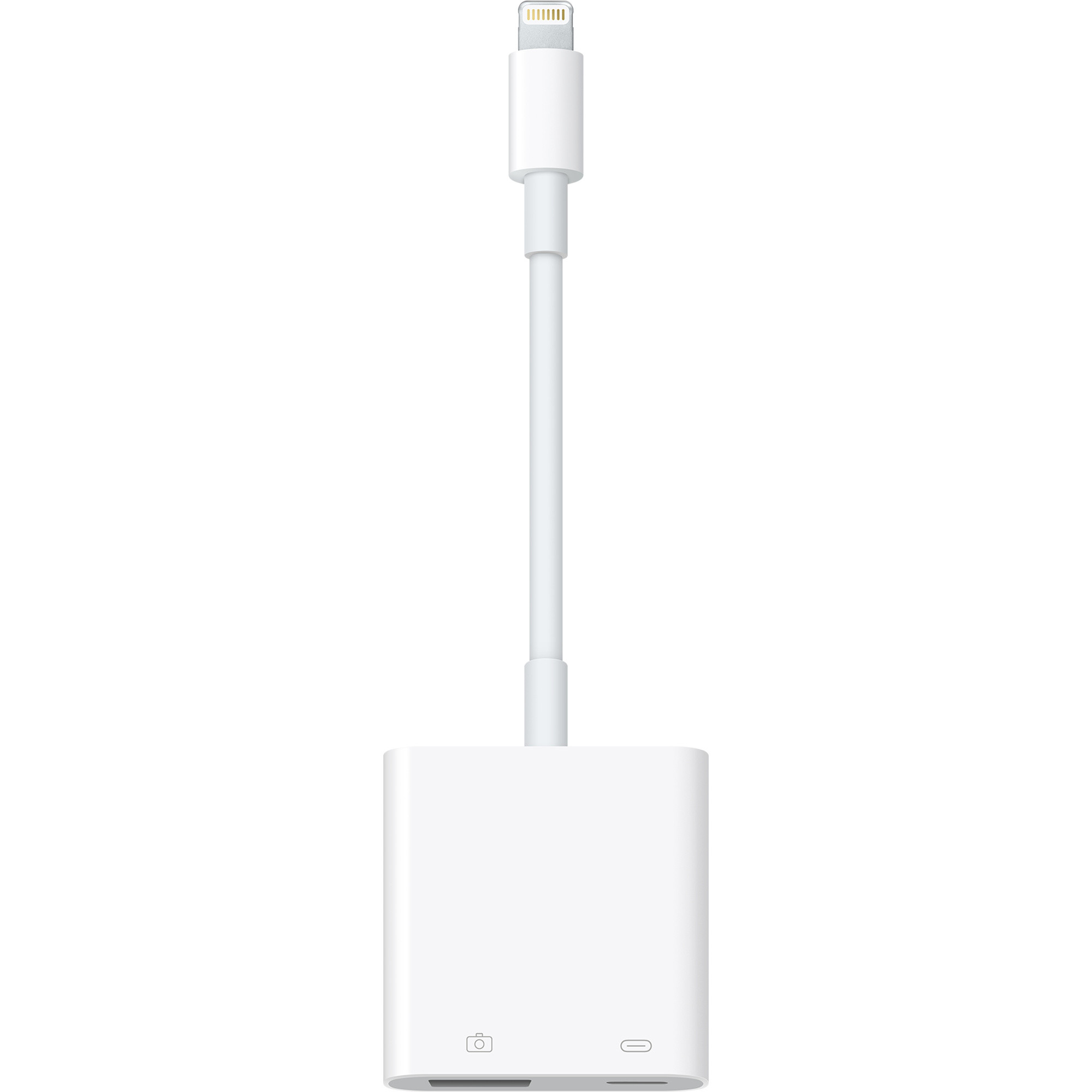Lightning to SD Card Camera Reader connected to an iPad