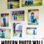 Modern photo wall