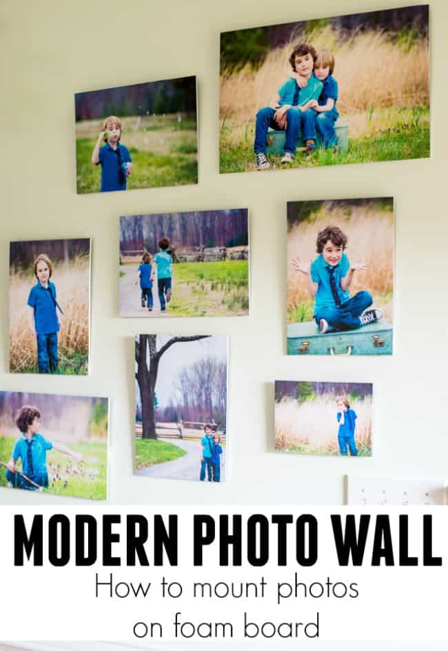 Modern photo wall