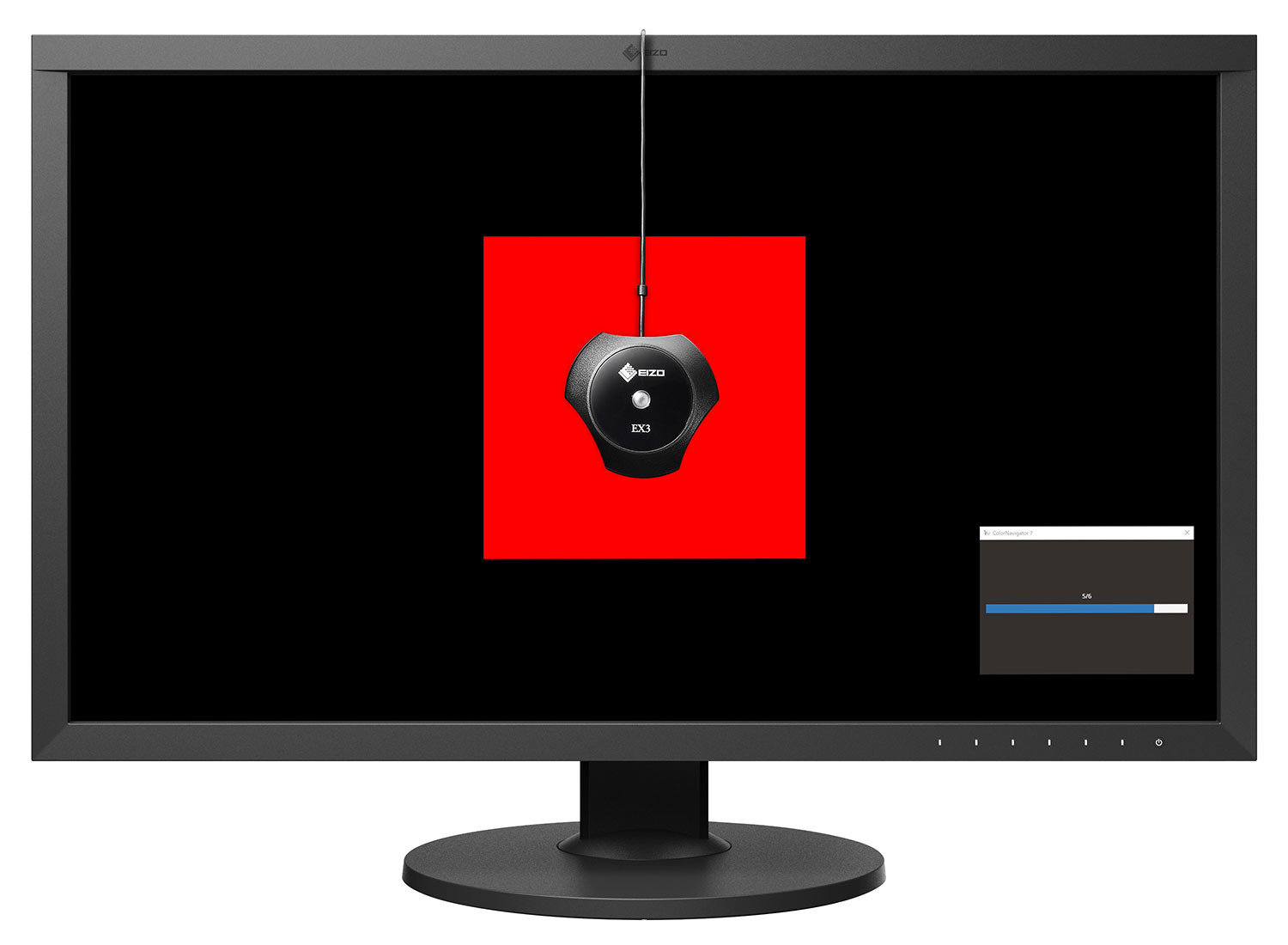 High-quality monitor calibrated for photo editing