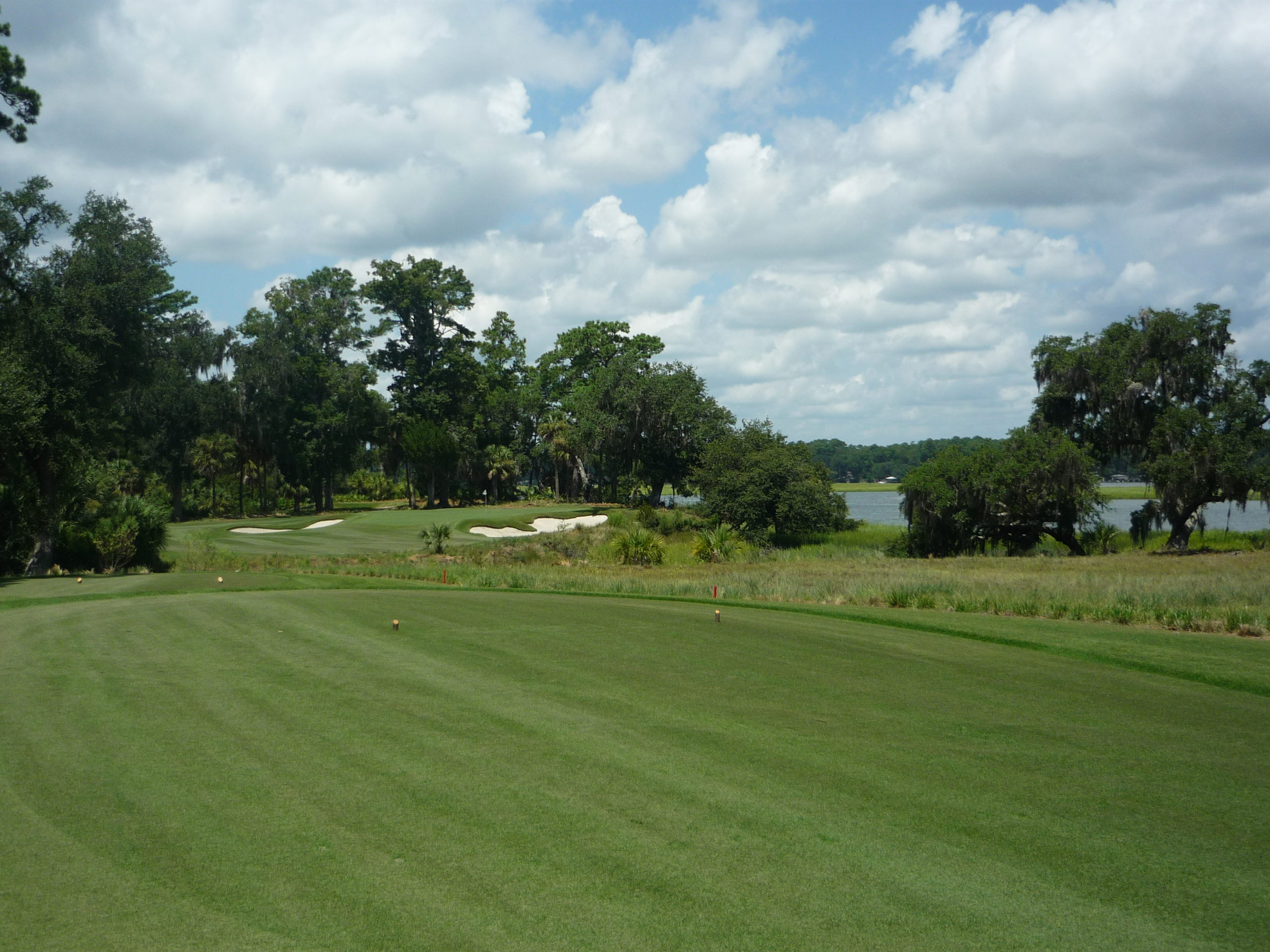 May River Golf Club Hole 14 offering a scenic view of the river